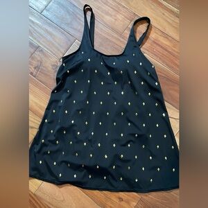 Blue and Black Camisole One Piece Swimwear